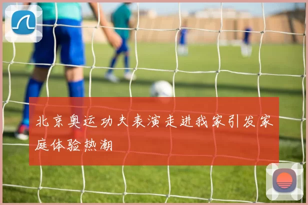 北京奥运功夫表演走进我家引发家庭体验热潮