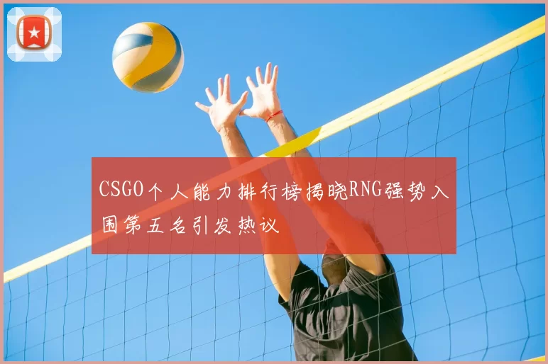 CSGO个人能力排行榜揭晓RNG强势入围第五名引发热议
